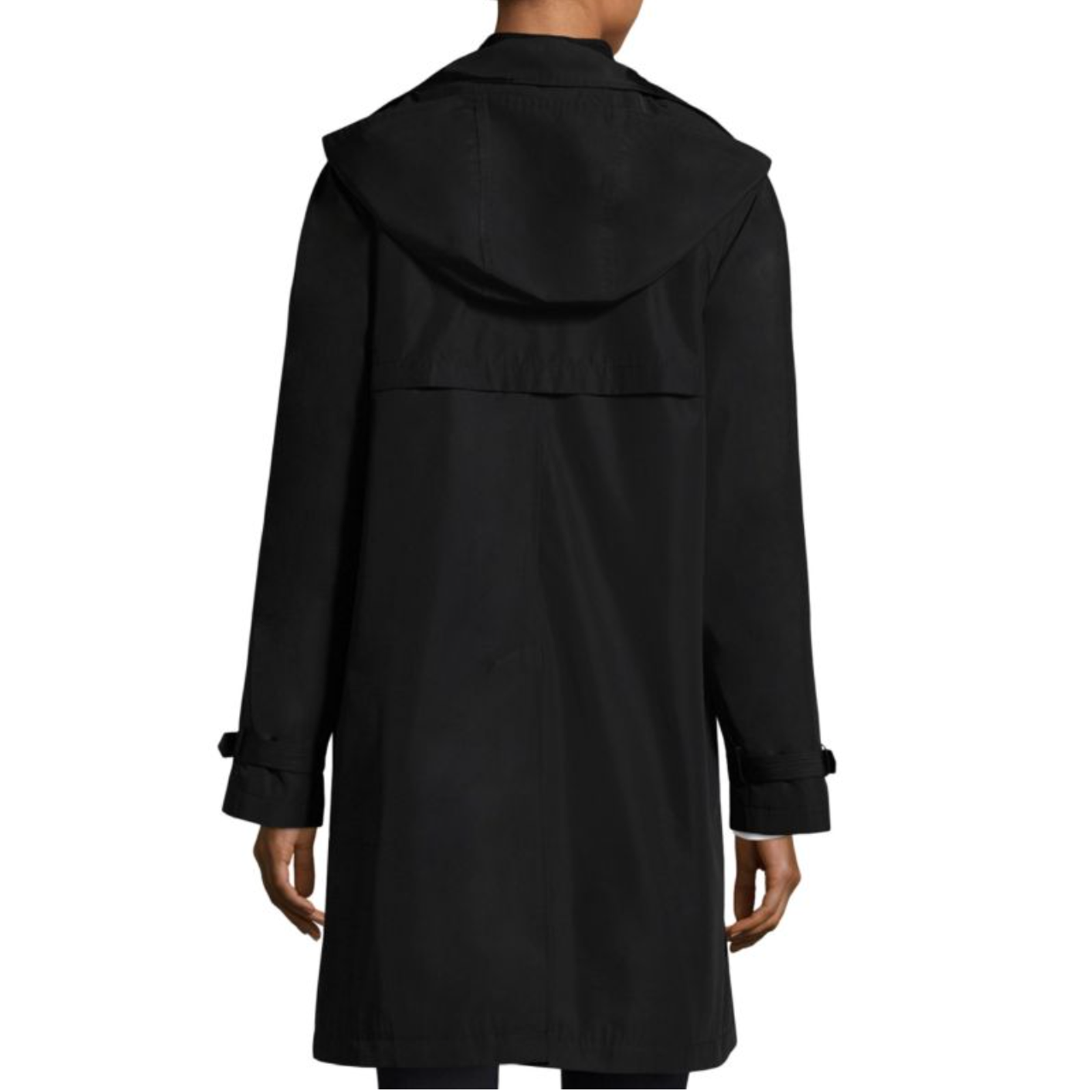 Nwt Jane Post Black 3-In-1 Loro Piana Wool Double Coat Jacket $1250 Sz M — image 5 of 8